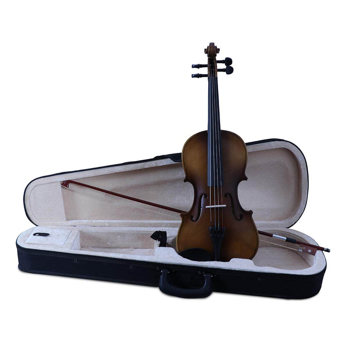 Procraft PR VS1 - Acoustic Violin with Bow-Rosin-Box - Dark Natural