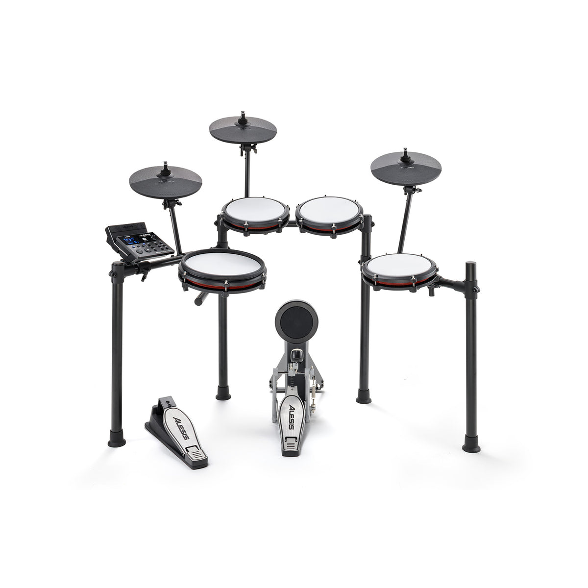 Alesis NITRO MAX KIT Eight Piece Electronic Drum Kit with Mesh Heads and Bluetooth