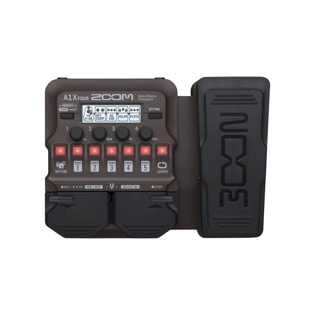 Zoom A1X Four Multi Effects Processor For Acoustic Guitar/Saxophone/Trumpet/Violin/Harmonica/Acoustic Bass