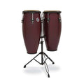 LP Aspire Wood Conga Set with Stand -Dark Wood LP647NY-DW