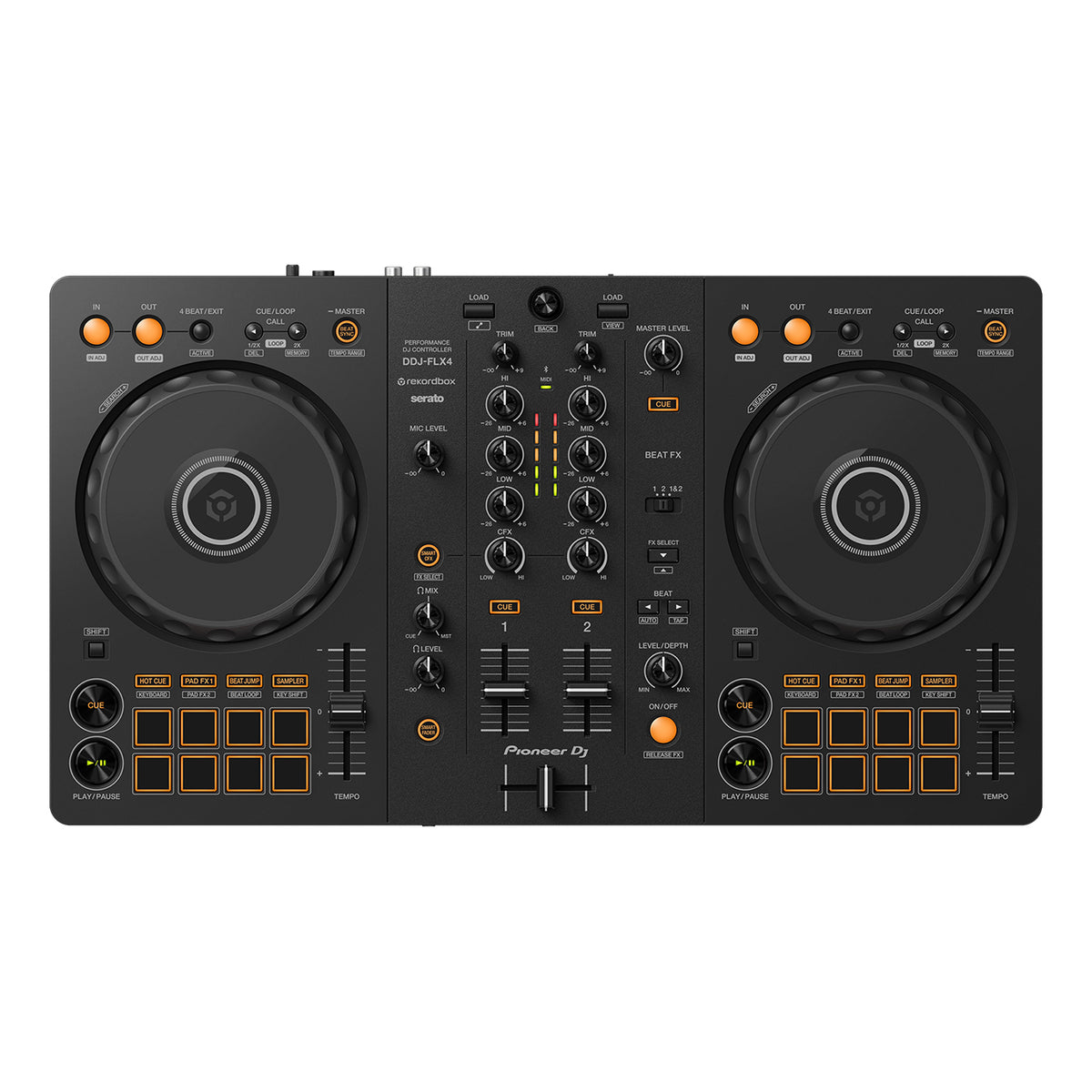 Pioneer DDJ-FLX4 2-channel DJ controller for multiple DJ applications