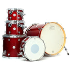 DW Design Series 5-piece BD22 Shell Pack- Cherry Stain- DDLG2215CS with Tom Clamp (DWSM991 x 2)