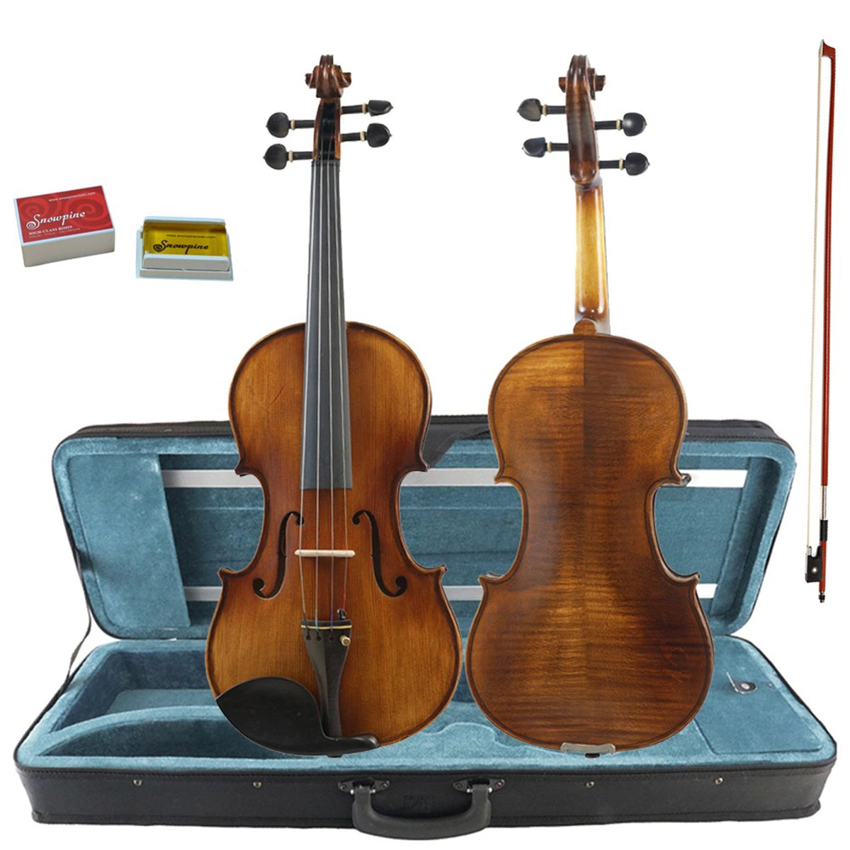 MAESTRO VHF304E VIOLIN 4/4 BROWN ANIQUE MATTE WITH CASE/BOW/ROSIN