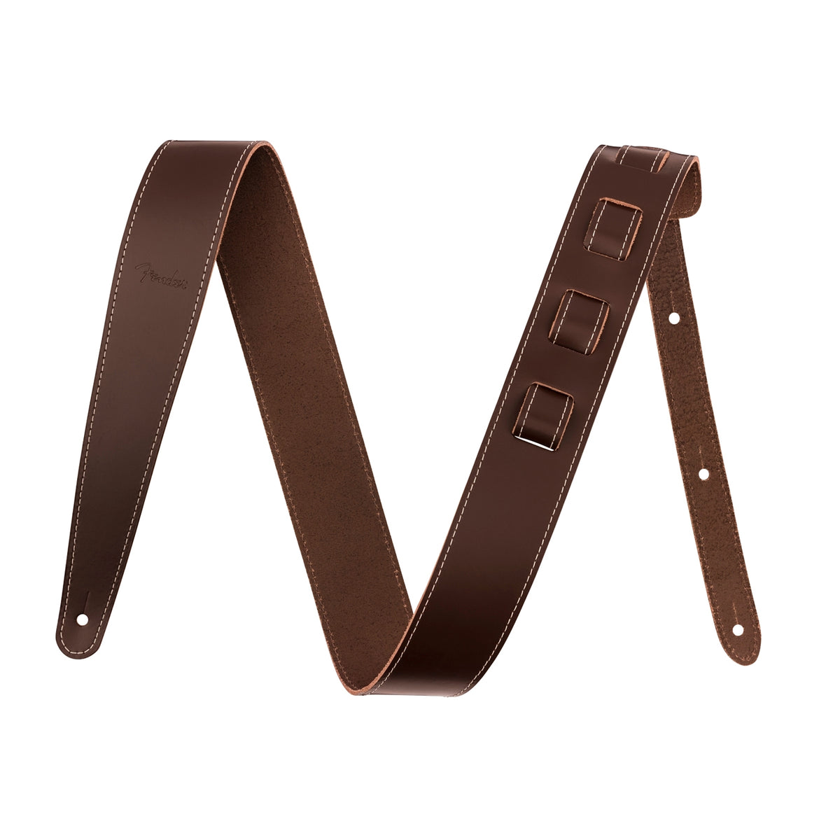 Fender ESSENTIALS LEATHER STRAPS - brown