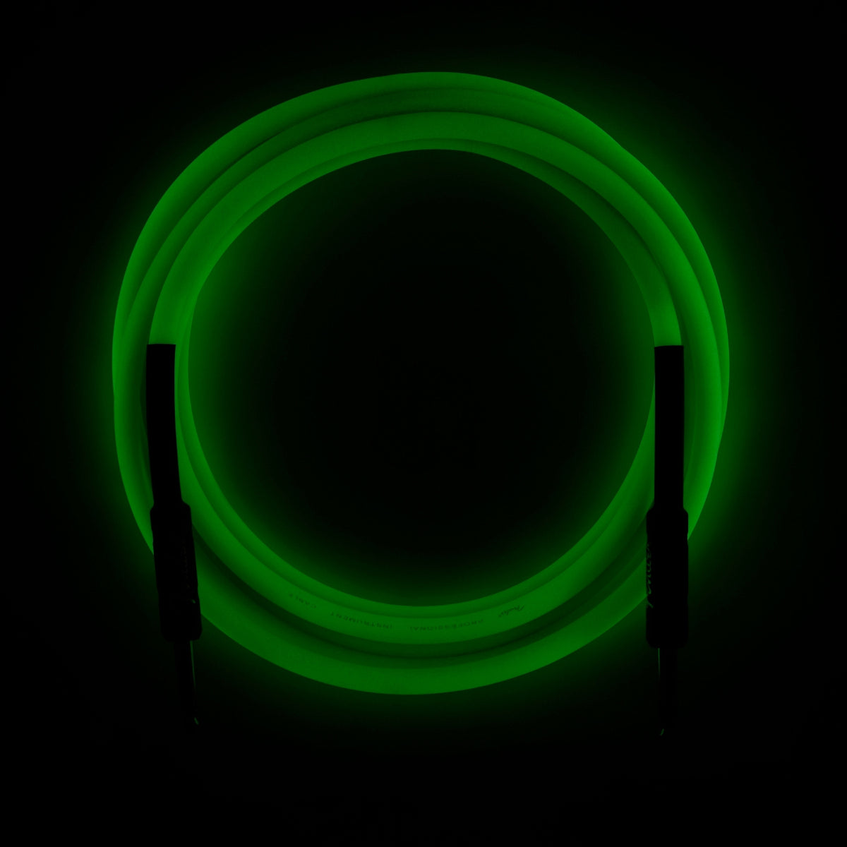 Fender PROFESSIONAL SERIES GLOW IN THE DARK CABLES - 3m - Green