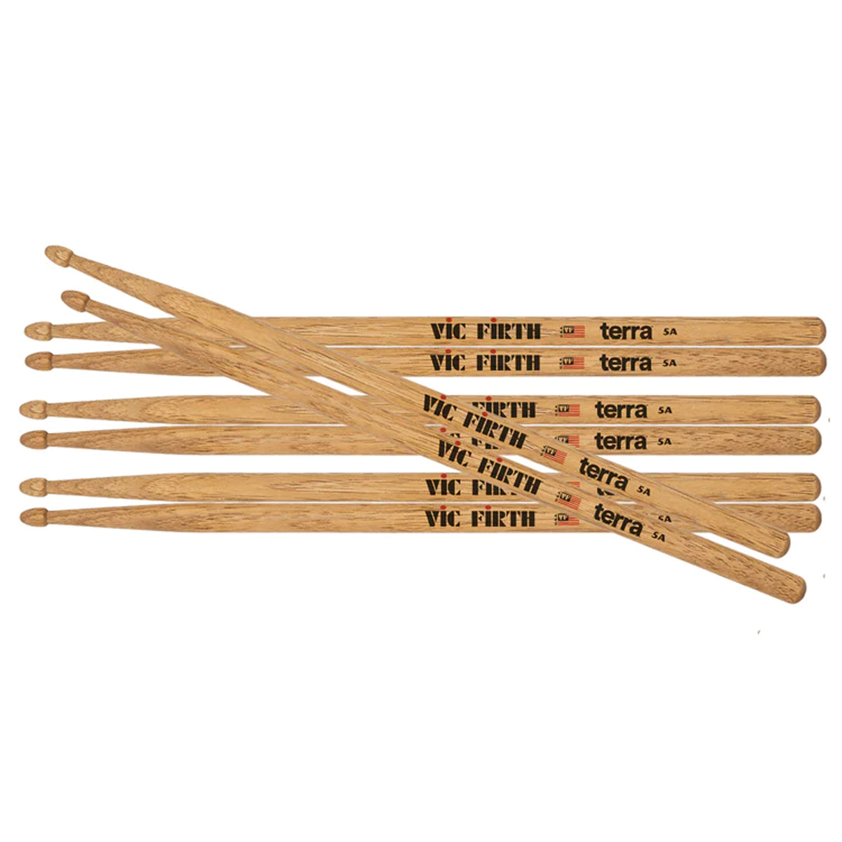 Vic Firth AMERICAN CLASSIC® 5AT TERRA SERIES 4PR VALUE PACK