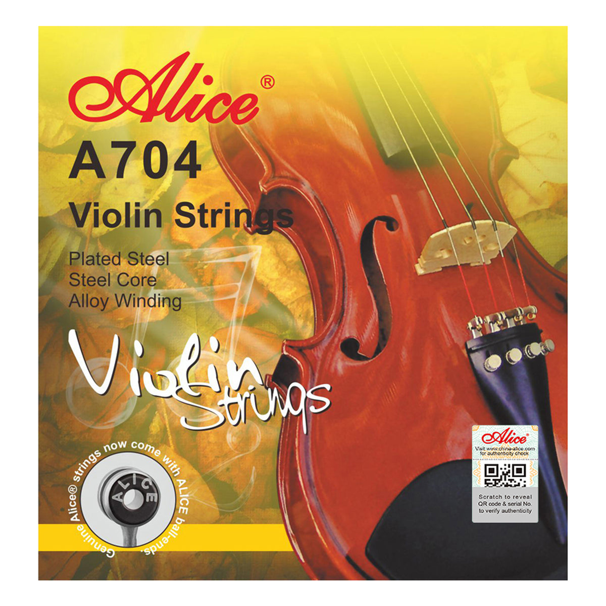 Alice A704 Violin string Set