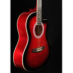 Richtone 39inch RT39C glossy cutaway guitar Red Burst