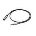 Proel BULK230LU10 (6.3 mm stereo plug - 3P male XLR) - XLR male to TRS Stereo Jack Cable - 10mtr