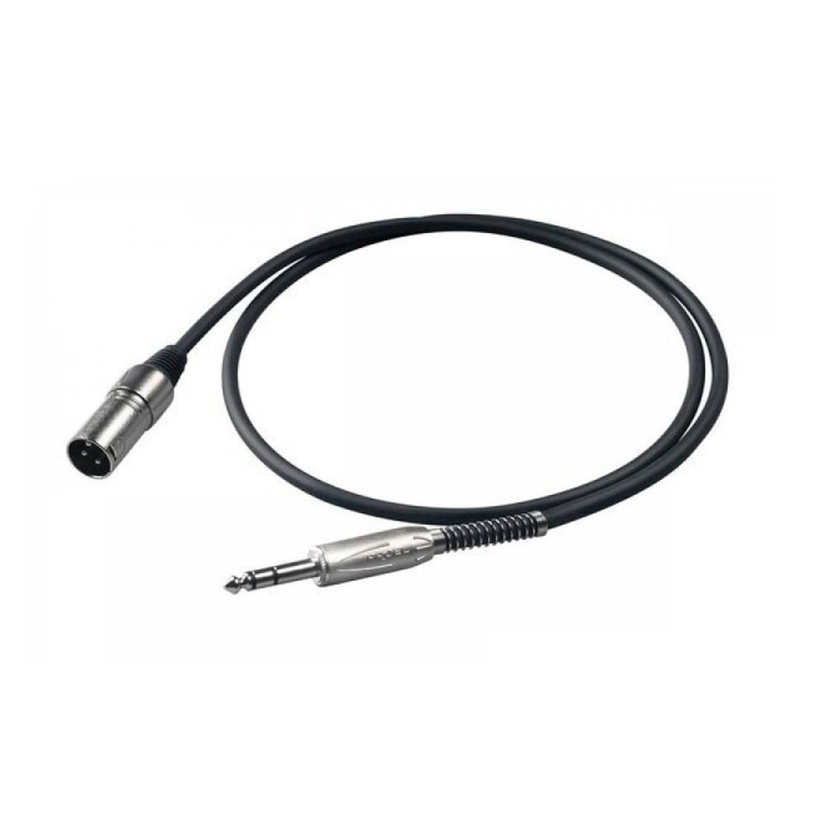 Proel BULK230LU10 (6.3 mm stereo plug - 3P male XLR) - XLR male to TRS Stereo Jack Cable - 10mtr