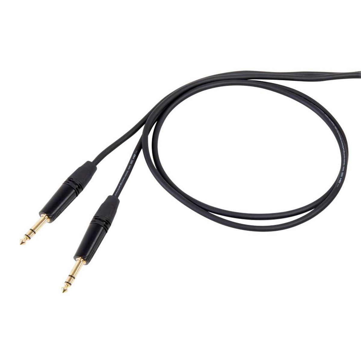 PROEL DHS140LU2 Professional balanced cable with Die Hard ONEHERO Ø 6.3 mm stereo plug connections. 2.0 m length.
