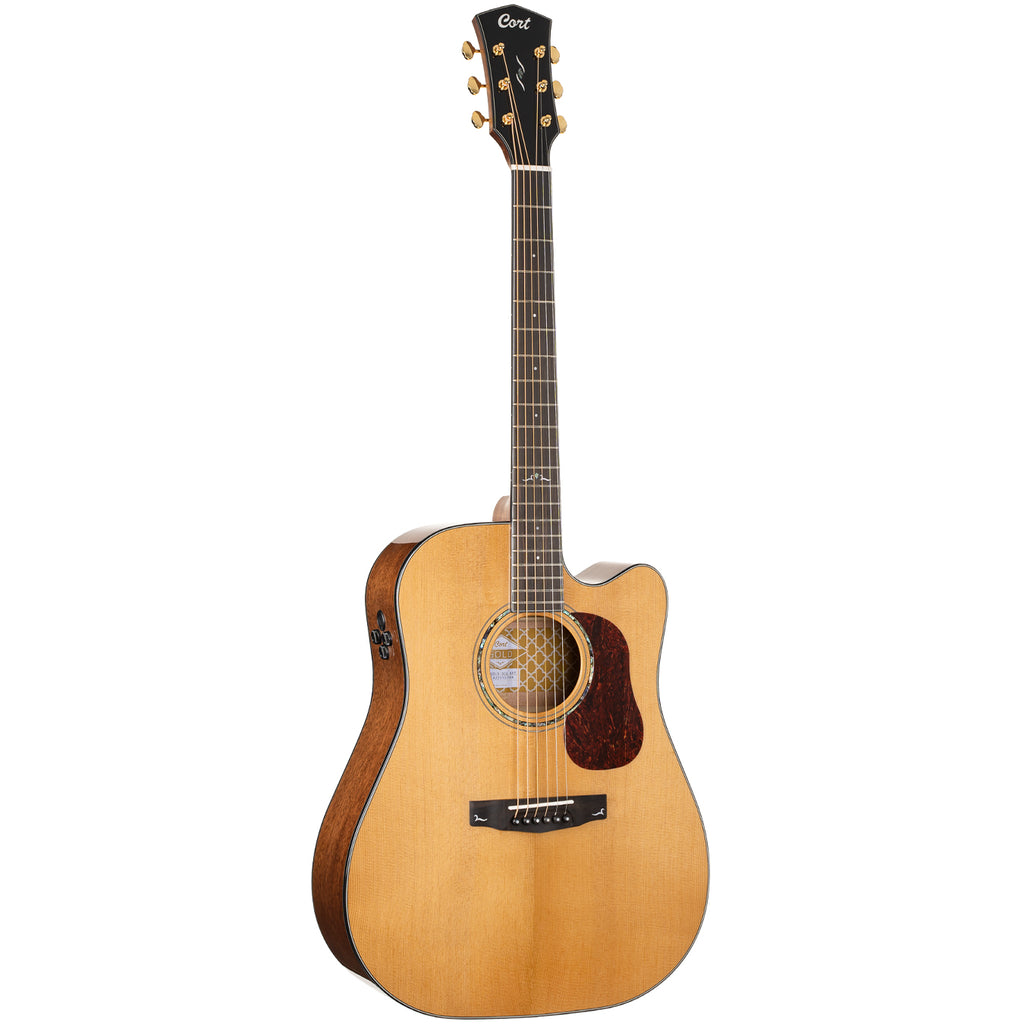 Cort GOLD DC6 Semi Acoustic Guitar with Carry Bag - Natural