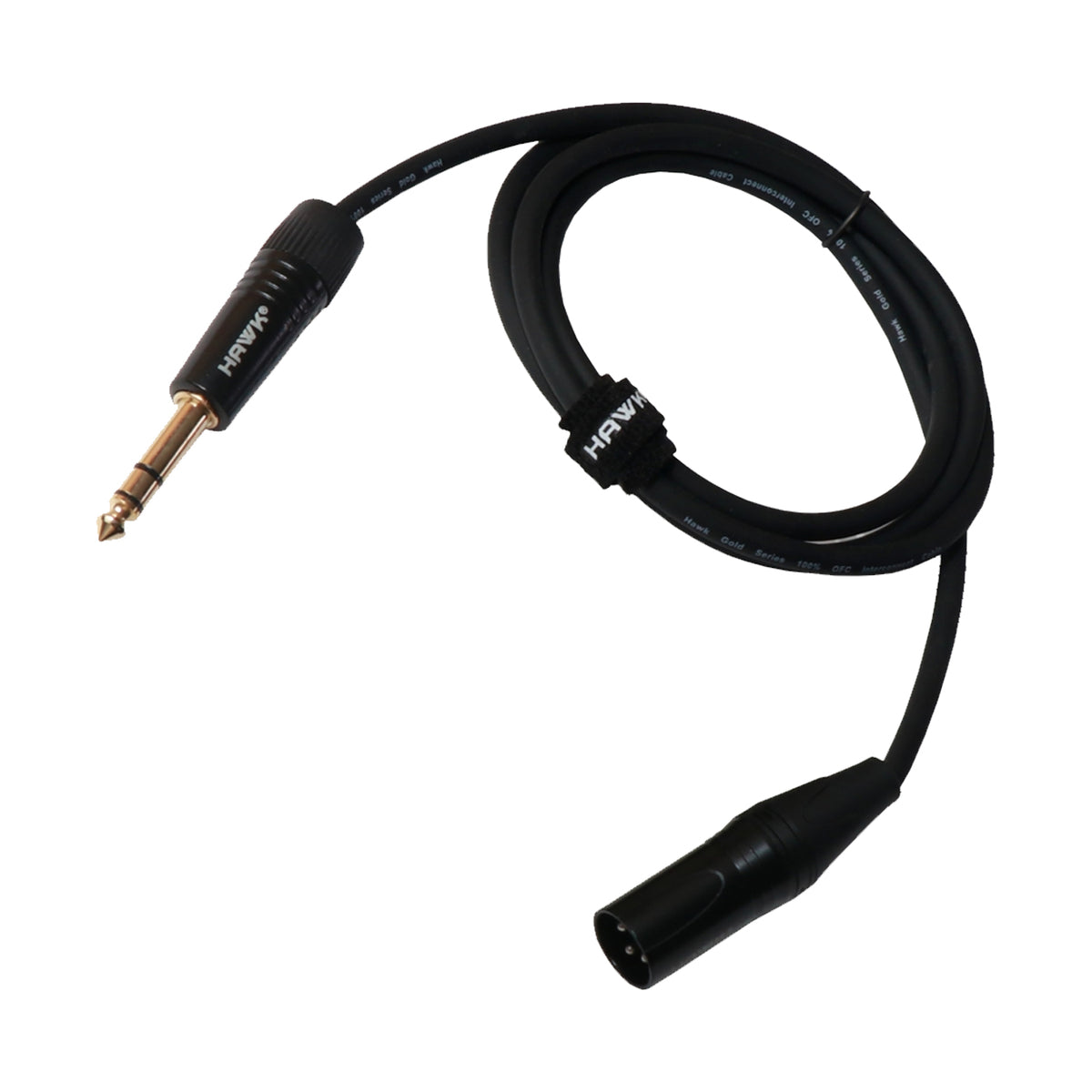 Hawk Cable SXSG-010 XLR Male To 1/4-Inch TRS Male - 3meter