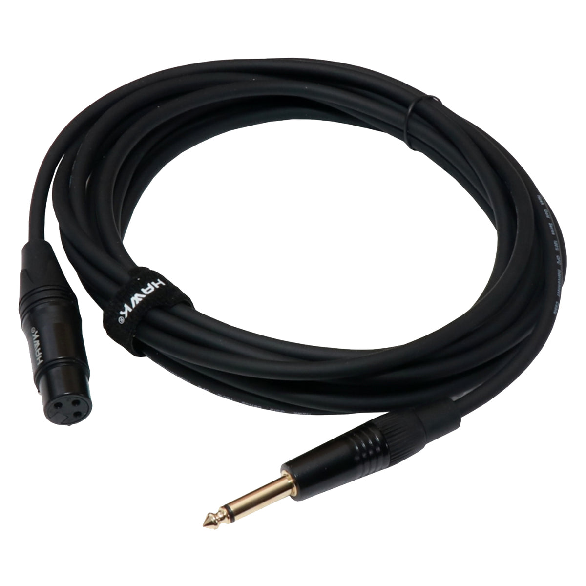 Hawk SXFP-016 Gold Series TS Male to XLR Female Cable – 5 Meter BLACK
