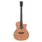 Hex GA70CE - Natural Matt Semi-Acoustic Guitar