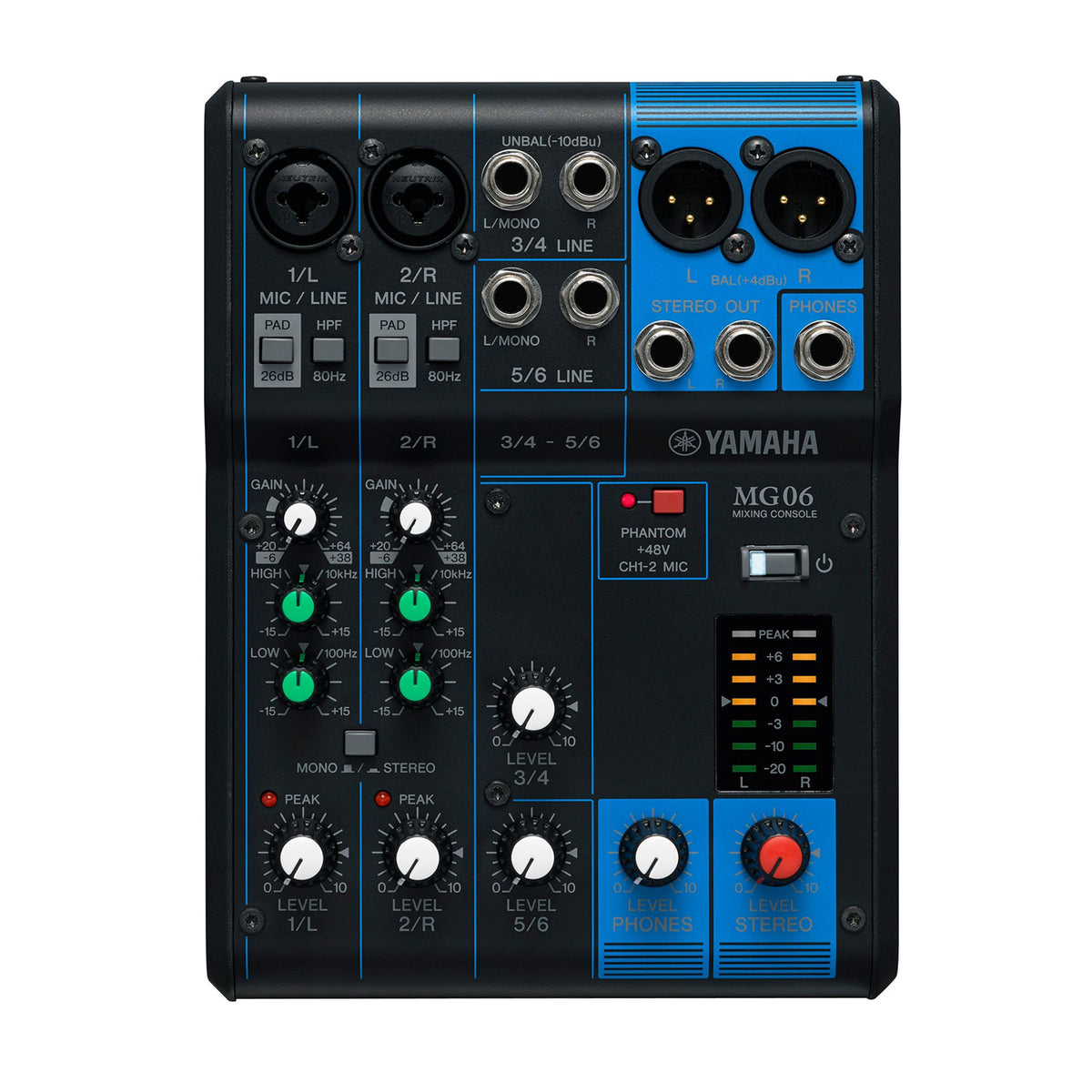 Yamaha MG06 6-Channel Mixing Console
