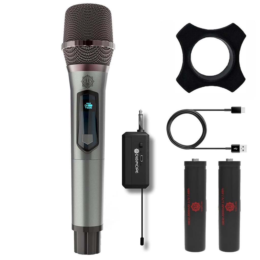 DIGIMORE D-340 Dynamic Handheld Single Wireless Microphone Set