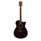 Yamaha FS400C Concert Cutaway Body Acoustic Guitar - Smoky Black