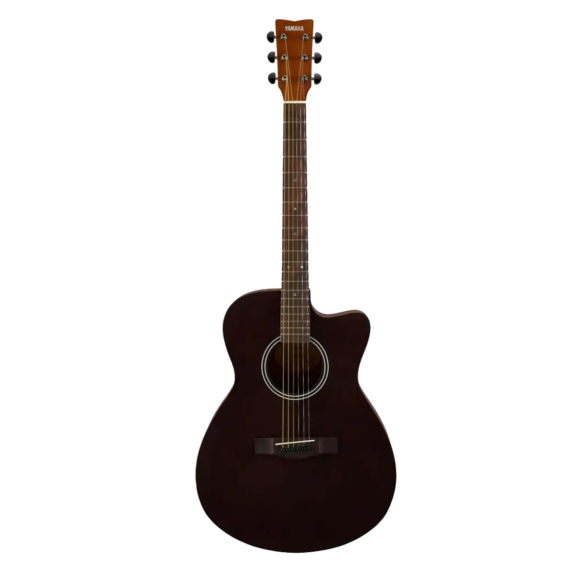 Yamaha FS400C Concert Cutaway Body Acoustic Guitar - Smoky Black