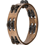 Meinl Compact Wood Series 8 Inch Wood Tambourine Walnut Brown - CTA2WB
