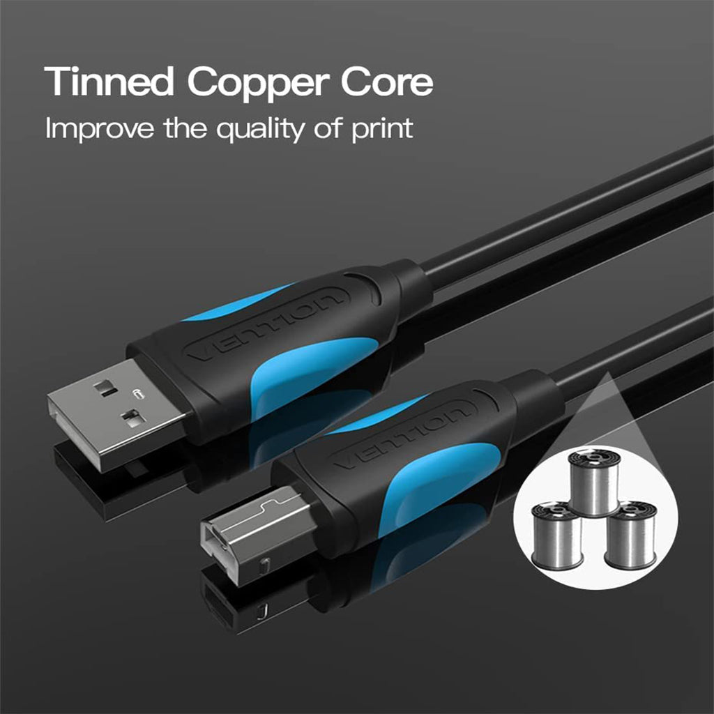Vention USB Printer Cable USB 2.0 Type A Male To B Male Sync Data Scanner Printer Cable for ZJiang HP Canon Epson USB Printer