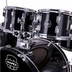 Mapex CM5295FTCDK Comet 5 pcs Hybrid Drum Set with Hardware Throne & Cymbals - Dark Black