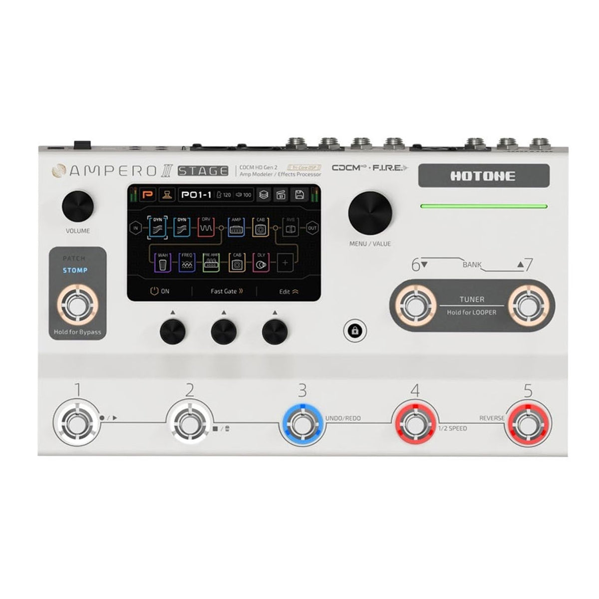 Hotone Ampero II Stage Amp Modeler Effect Processor MP380