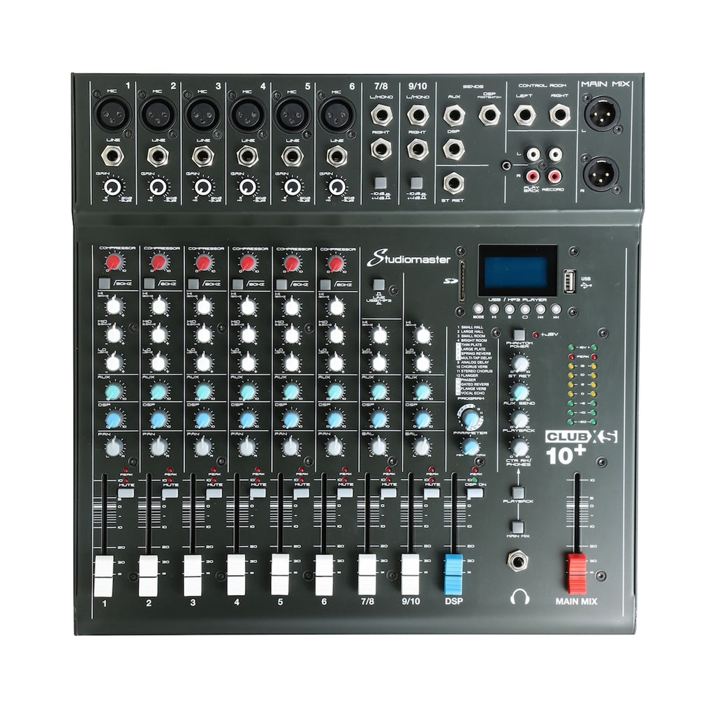 Studiomaster CLUB XS 10+ 10-Channel Analog Mixing Console