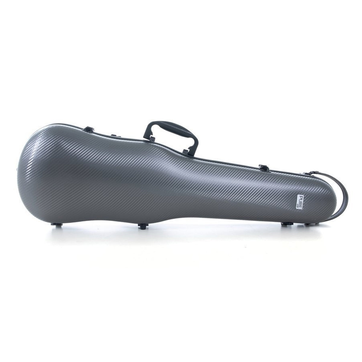 GEWA Pure Violin Case Polycarbonate 1.8 Shaped Grey/Black - PS350086