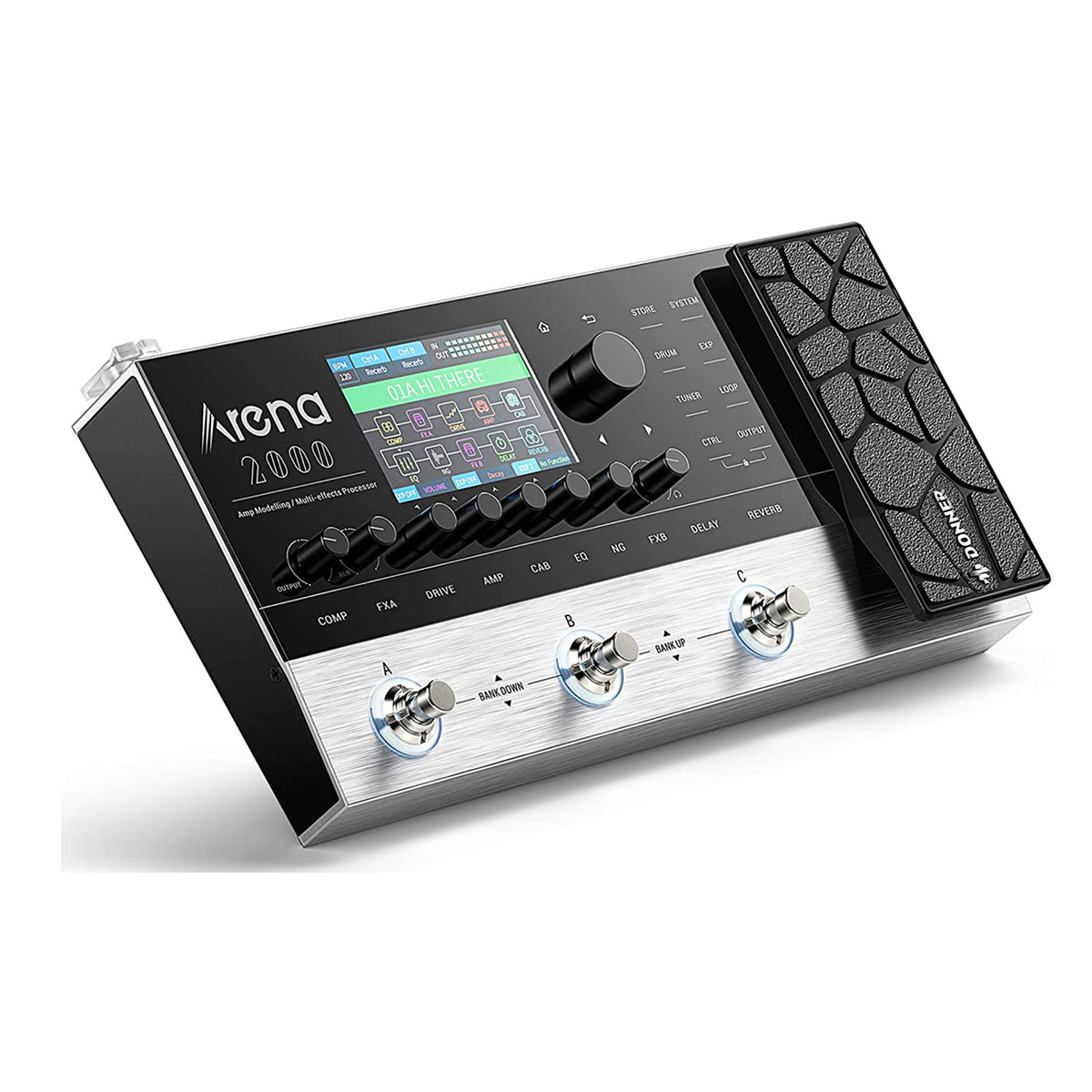 Donner Arena 2000 Multi-Effect Guitar Pedal AMP Modeling Multiple Effects Processor