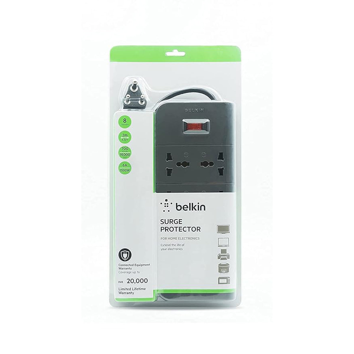 Belkin Surge Protector 8 Outlet (F9E800zb2m)