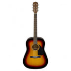 Fender CD-60 Dread V3 DS Walnut Fretboard Acoustic Guitar With Bag Sunburst 0970110532