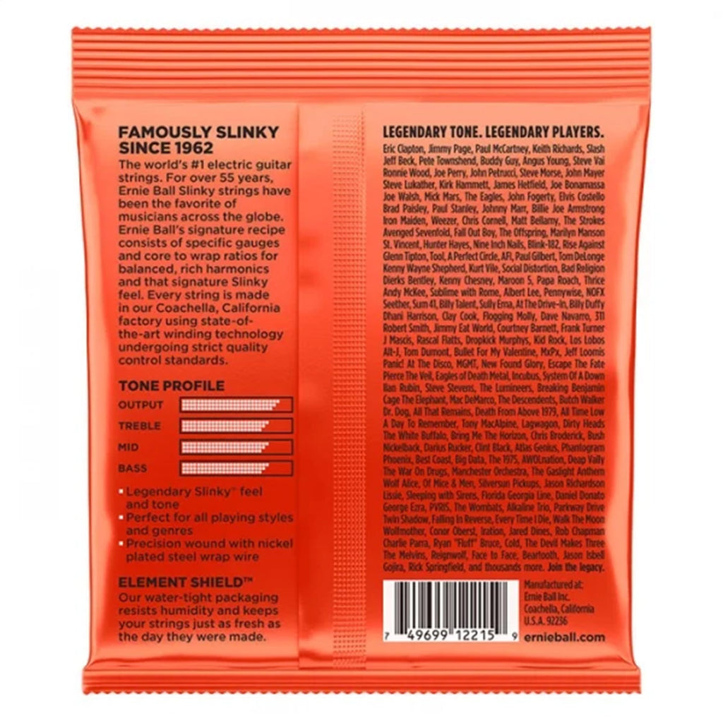 Ernie Ball 2215 Skinny Top Heavy Bottom Slinky Nickel Wound Electric Guitar Strings 10-52 Gauge