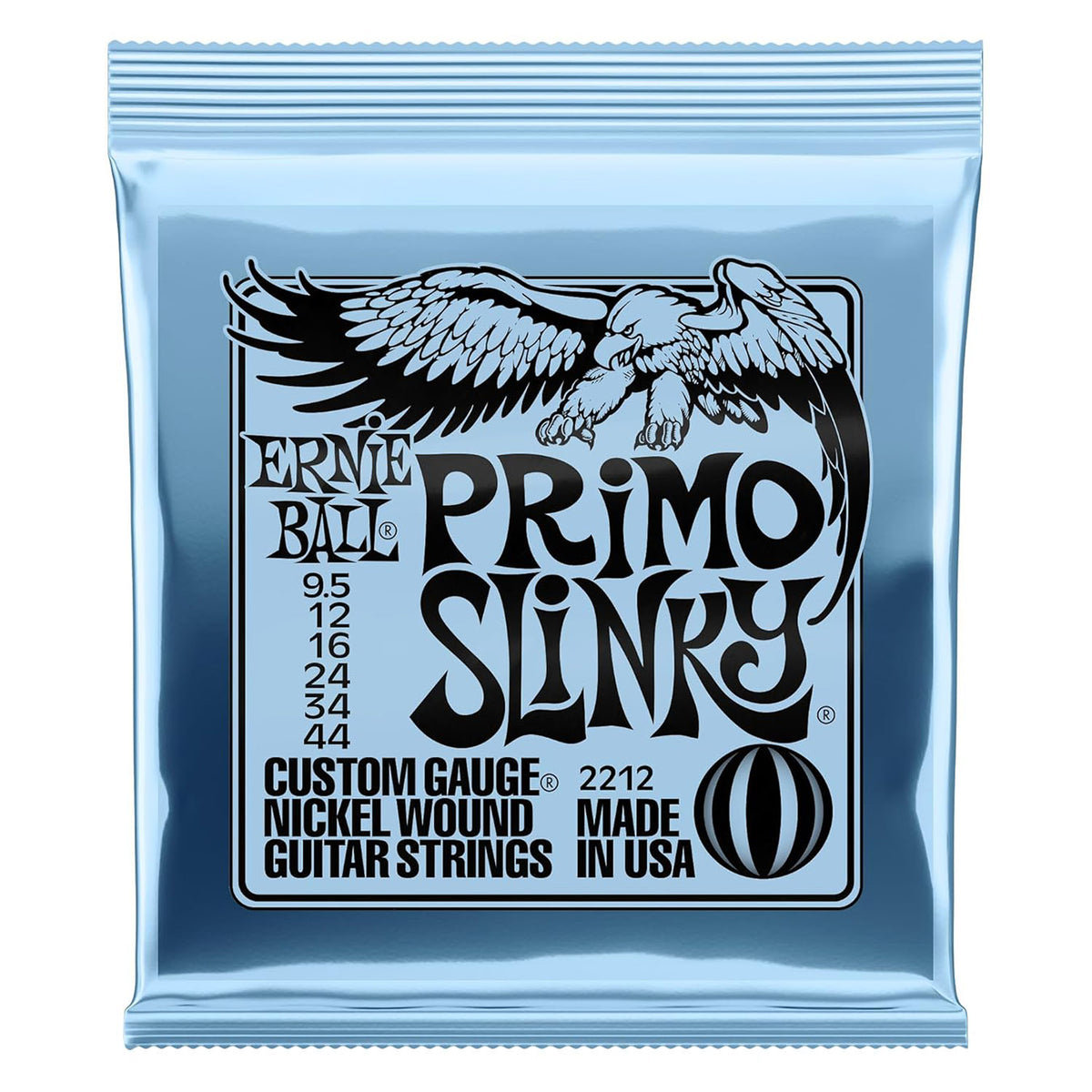 EBL*2212 (Primo Slinky Nickel Wound Electric Guitar Strings - 9.5-44 Gauge)