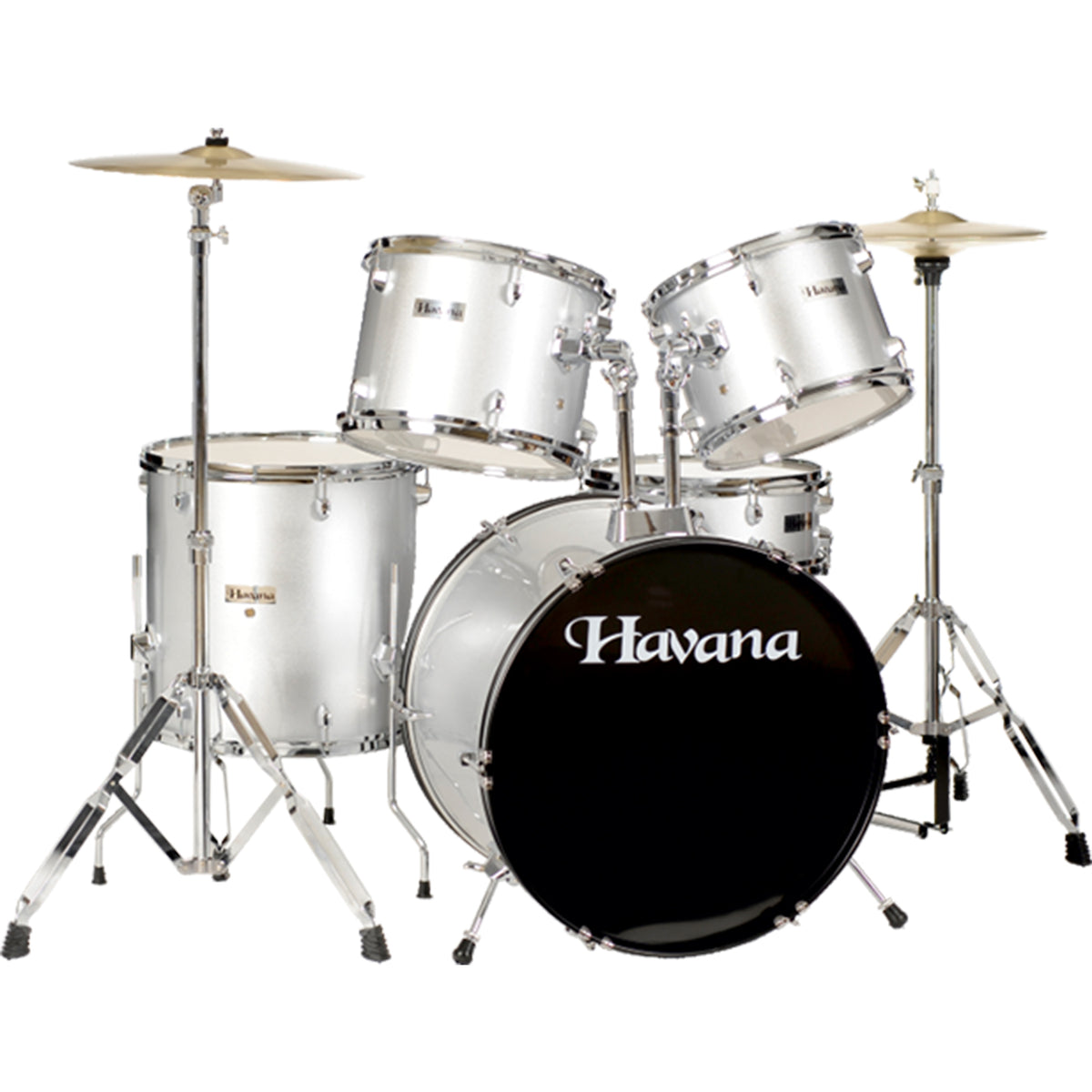 Havana HV-522 SL 5Pcs Acoustic Drum Kit - Silver