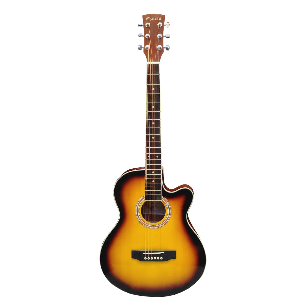 Chateau F121CE 39inch Semi Acoustic Guitar - Sunburst