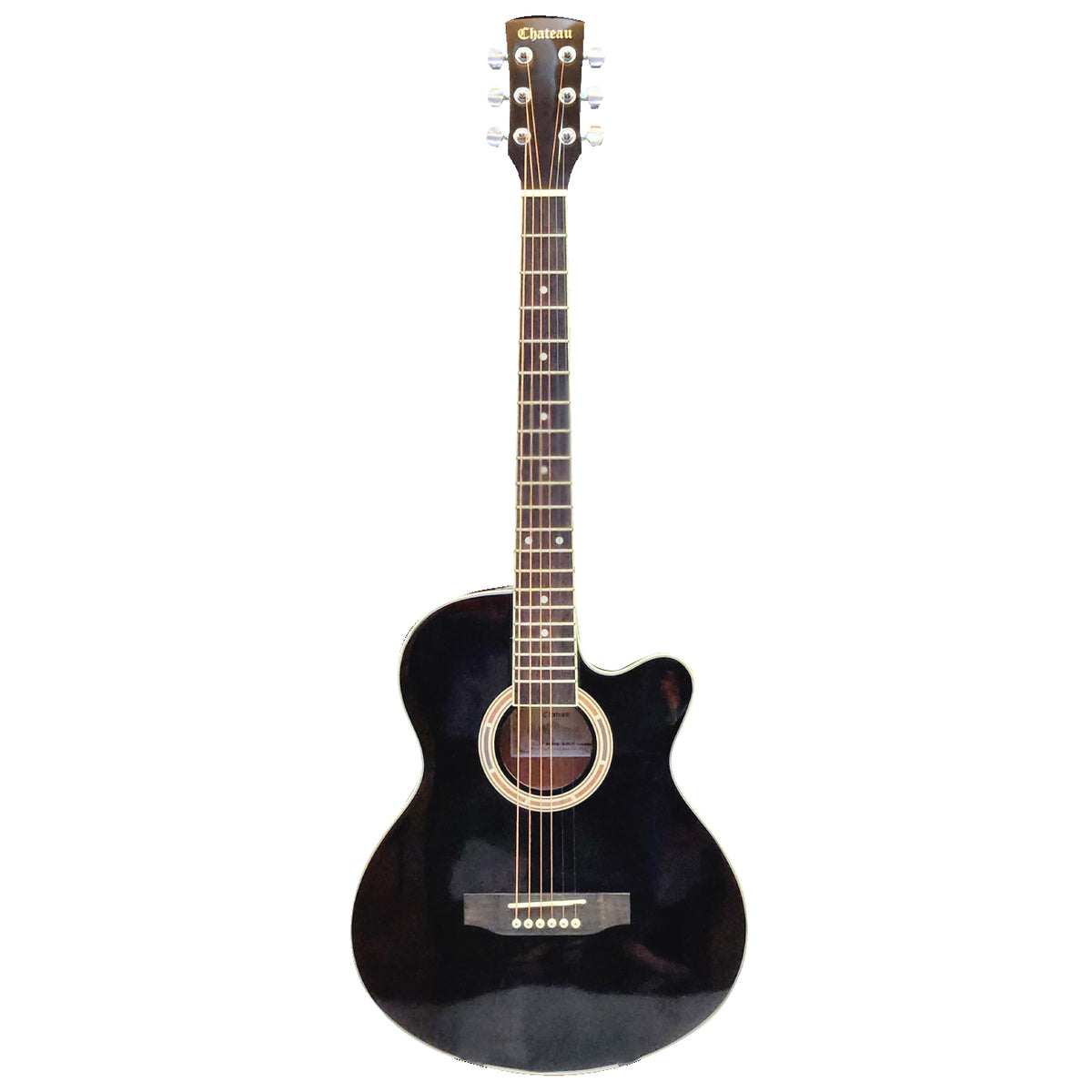 Chateau F121CE 39inch Semi Acoustic Guitar - Black