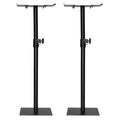Softline Pro SP 802 HV Heavy Duty Studio Monitor Stand with Wide Variable Top Plate Square Base (Set of 2)