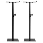 Softline Pro SP 802 HV Heavy Duty Studio Monitor Stand with Wide Variable Top Plate Square Base (Set of 2)
