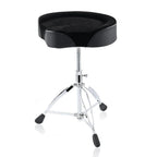 Softline Pro SP T800 Drum Throne Adjustable Padded Saddle Drum Stools Motorcycle Style Heart Shape Heavy Duty with Rubber Fee