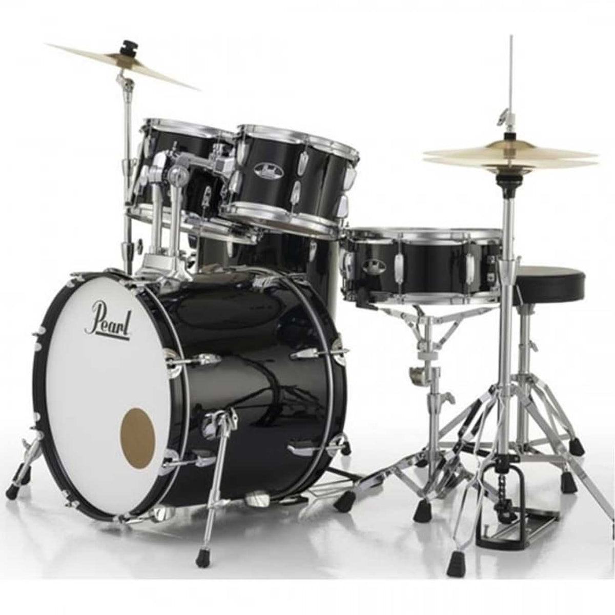 Pearl Roadshow RS525SC 5 Pcs Acoustic Drum Set-Jet Black