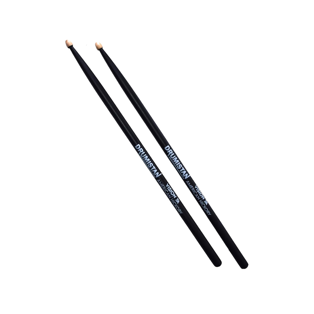 Drumistan Coloured American Hickory Drum Sticks 7A - Black