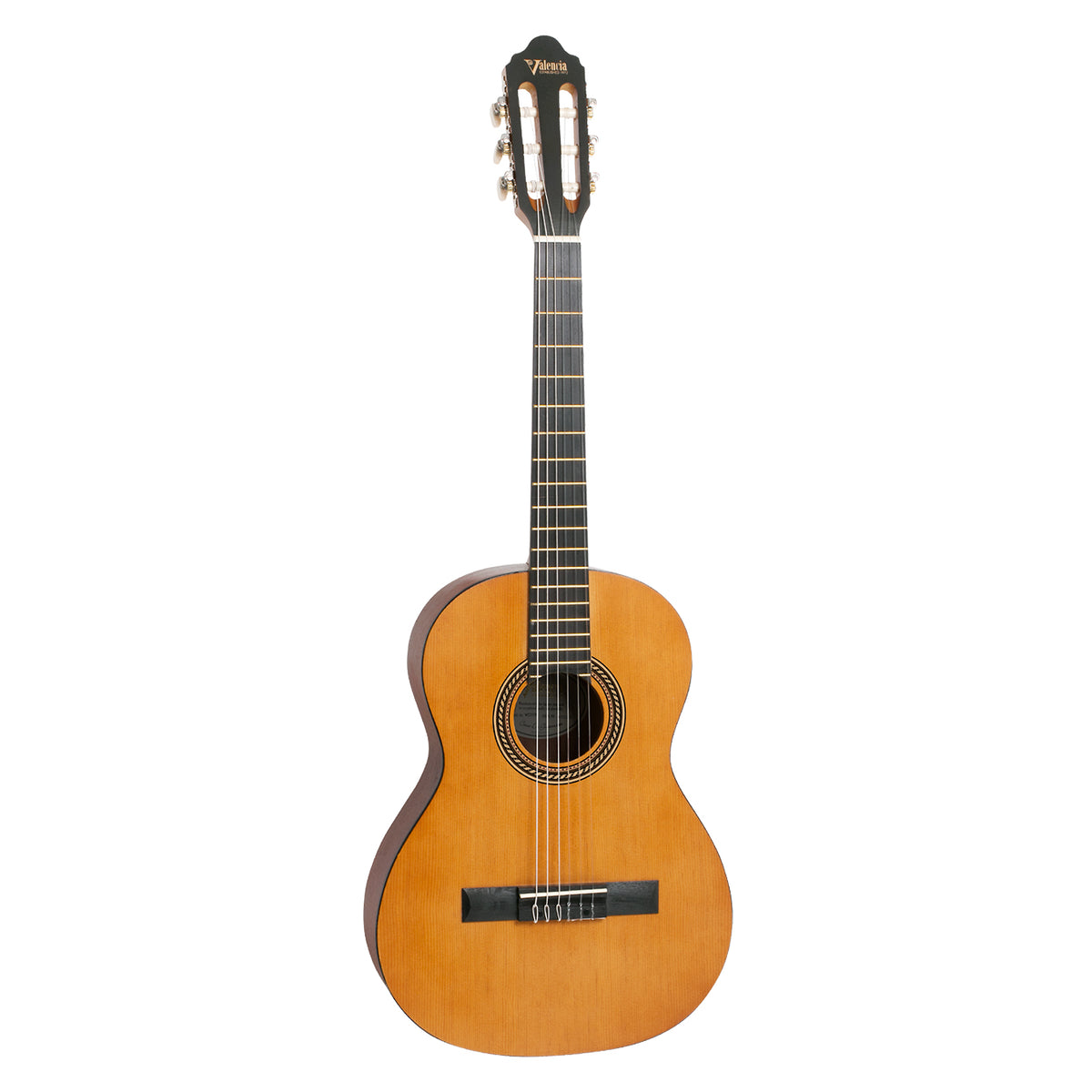 Valencia VC203H 3/4 Classical Nylon String Guitar - Antique Natural