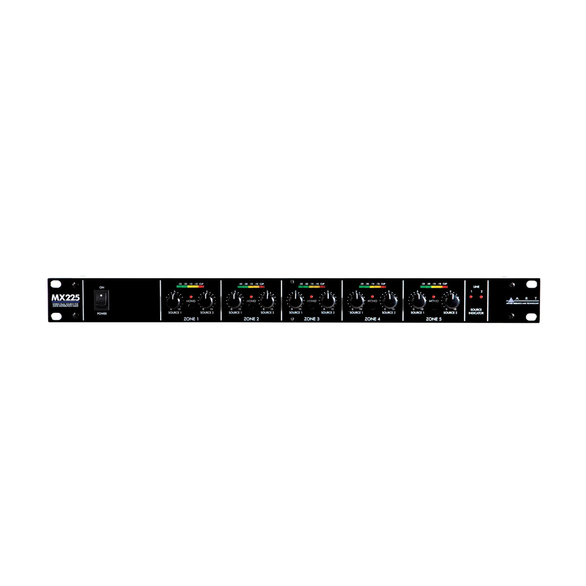 ART MX225 Stereo Dual-Source 5-Zone Distribution Mixer