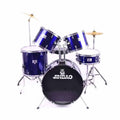 Jinbao JBP0702 5-Piece Acoustic Drum Kit Blue