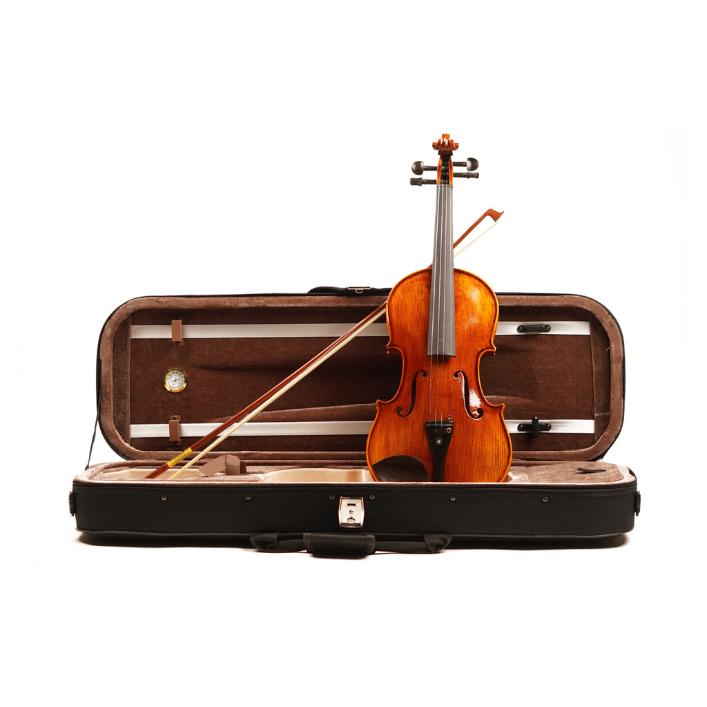 PR VNF101E Master Series Violin 4/4 – Vintage Sienna Gloss - Solid Spruce & Flame Maple