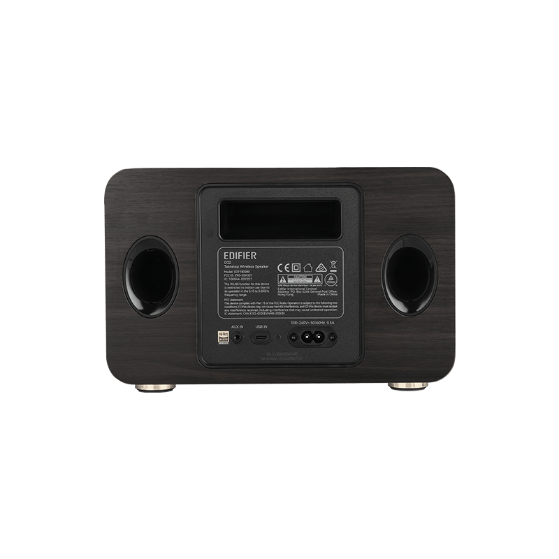 Edifier D32 Tabletop Wireless Speaker - Black Walnut