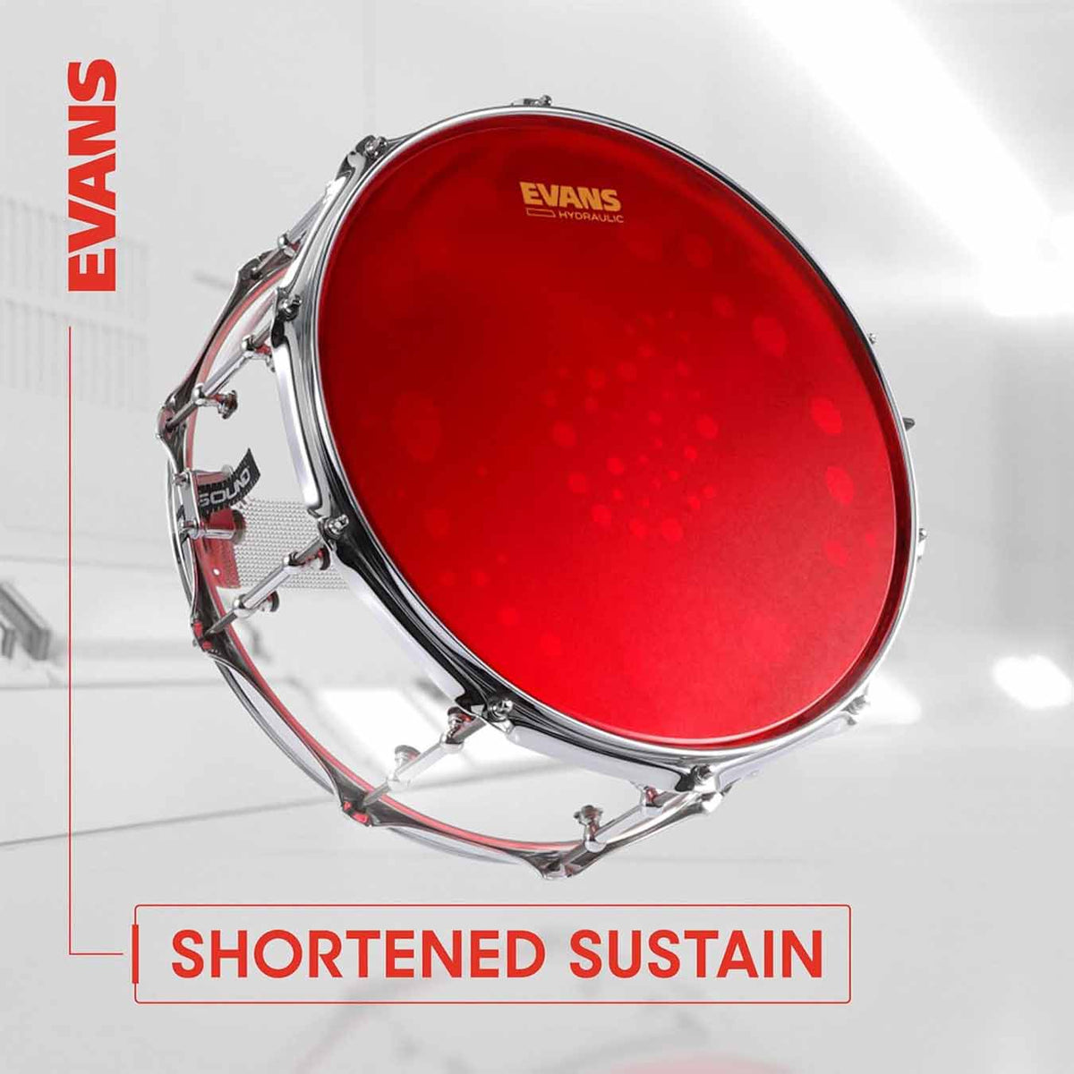 Evans TT10HR Hydraulic Red Drum Head, 10 Inches