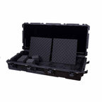 Crossrock CRA961PE 61 Injection Moulded Note Keyboard Flight Case with Wheel