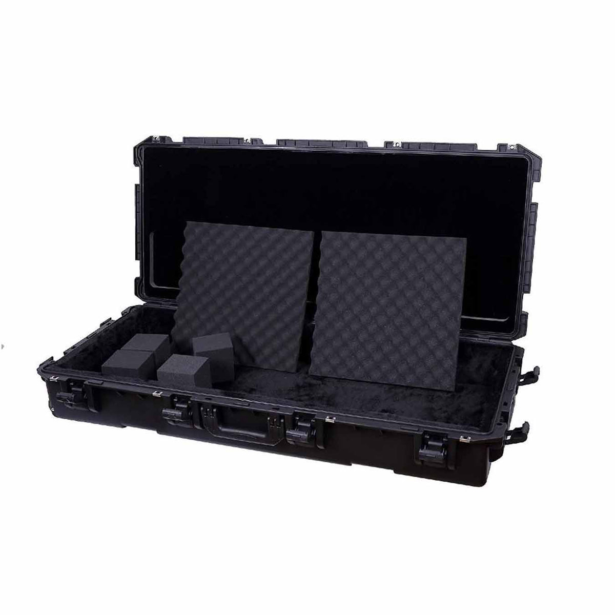 Crossrock CRA961PE 61 Injection Moulded Note Keyboard Flight Case with Wheel